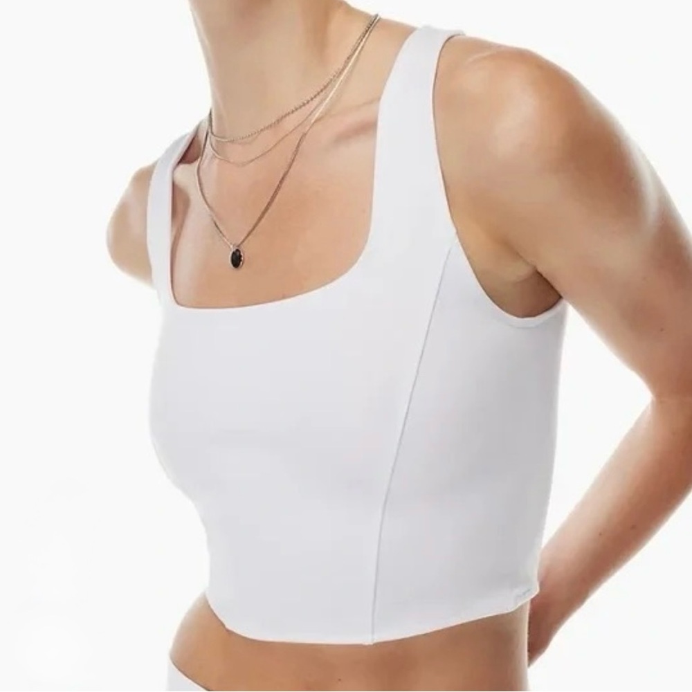 Aritzia Sunday Best GREY SKY Crop Top